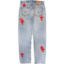 Load image into Gallery viewer, CHROME HEARTS COMMISSIONED PATCHWORK DENIM