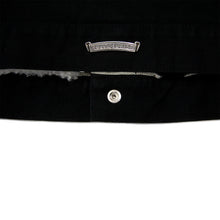 Load image into Gallery viewer, CHROME HEARTS 1/1 LEATHER PATCH SHEARLING DENIM TRUCKER