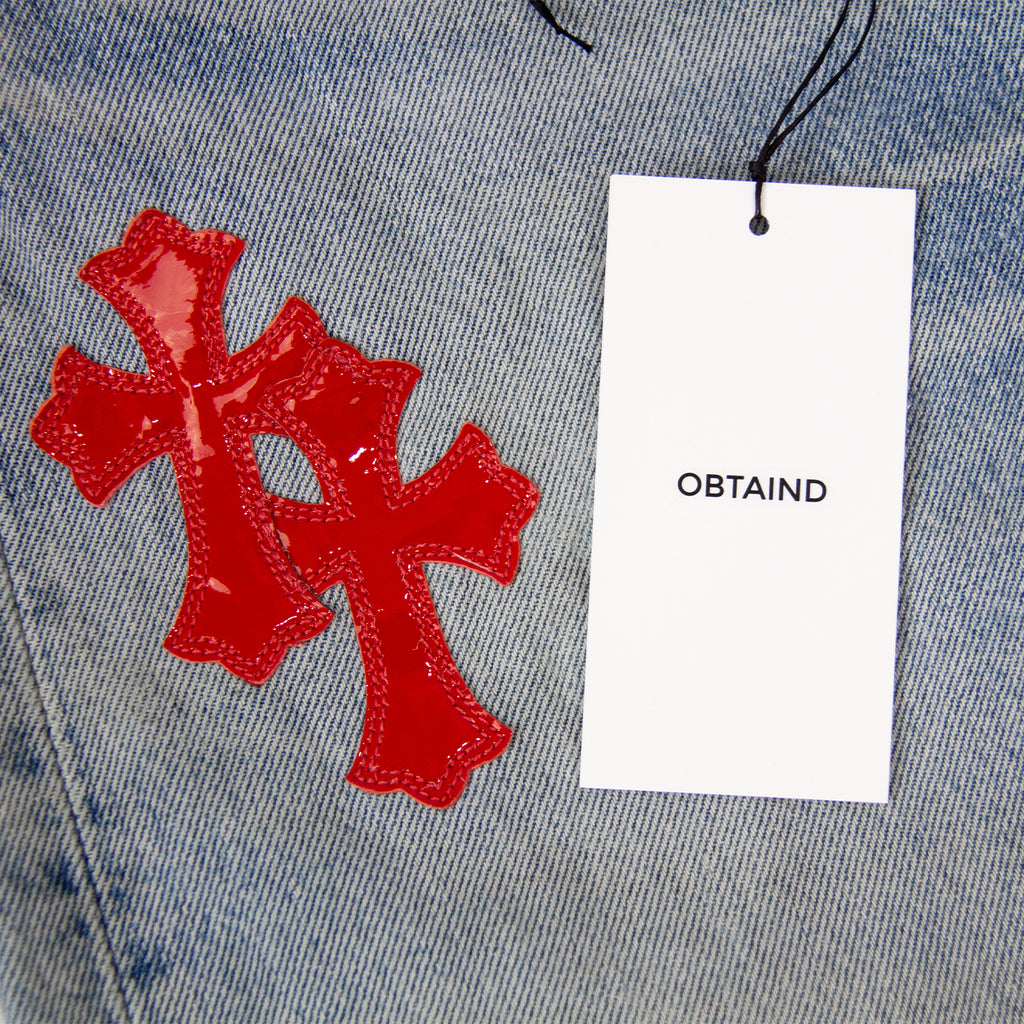 CHROME HEARTS COMMISSIONED PATCHWORK DENIM