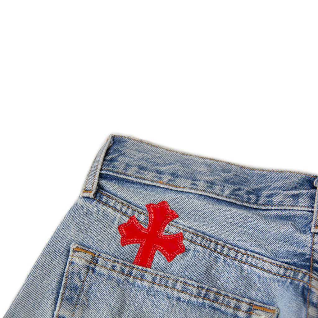 CHROME HEARTS COMMISSIONED PATCHWORK DENIM