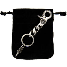 Load image into Gallery viewer, CHROME HEARTS .925 DAGGER CHARM KEY RING