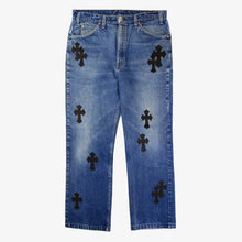 Load image into Gallery viewer, CHROME HEARTS CROSS PATCH DENIM