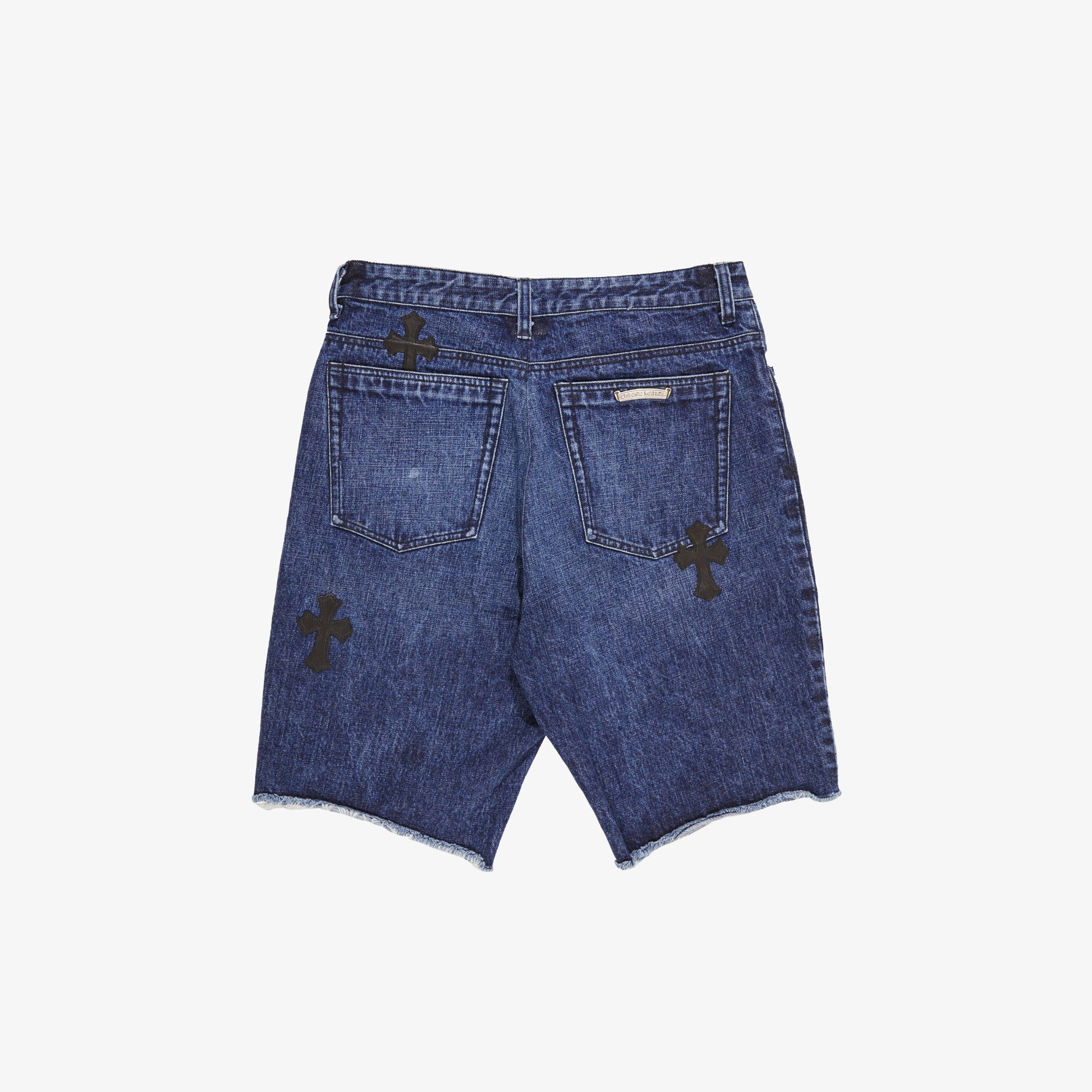 CHROME HEARTS PATCHWORK DENIM SHORT