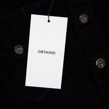 Load image into Gallery viewer, CHROME HEARTS CORDUROY .925 LEATHER PATCH SHIRT