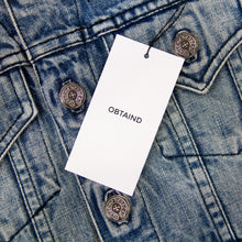Load image into Gallery viewer, CHROME HEARTS 1/1 LEATHER PATCH SHEARLING DENIM TRUCKER