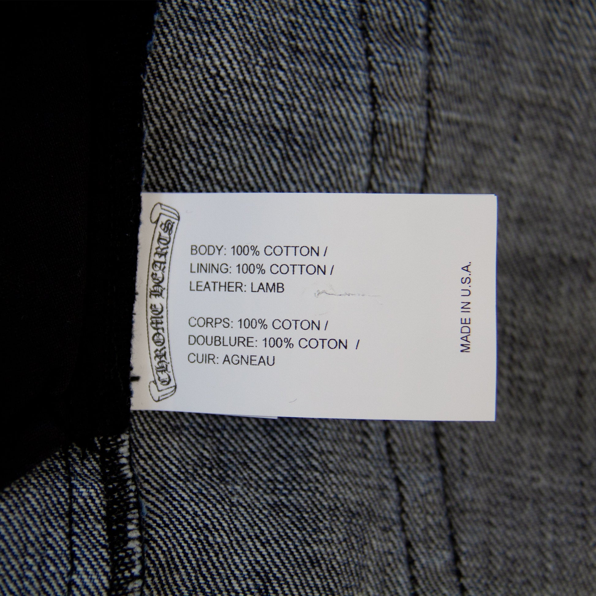 CHROME HEARTS PATCHWORK DENIM SHORT