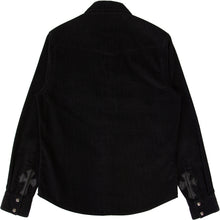 Load image into Gallery viewer, CHROME HEARTS CORDUROY .925 LEATHER PATCH SHIRT