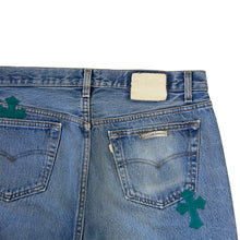 Load image into Gallery viewer, CHROME HEARTS TEAL PATCHWORK DENIM (1/1)