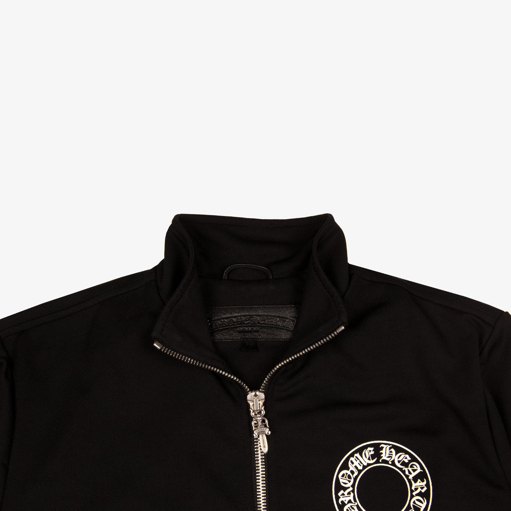 DUAL ZIP LEATHER TRIM TRACK JACKET