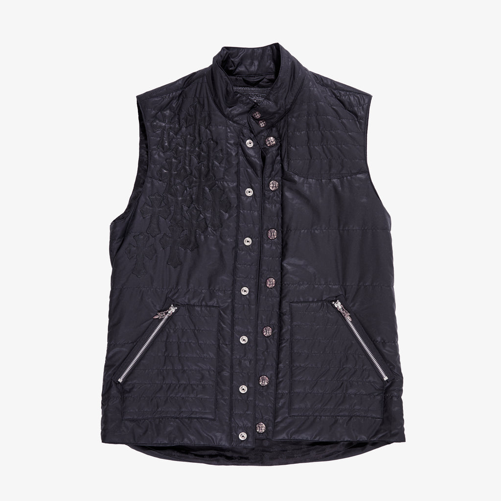CHROME HEARTS CROSS PATCH NYLON VEST