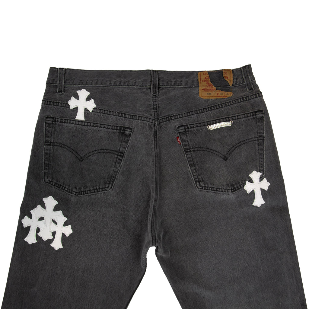 CHROME HEARTS 1/1 COMMISSIONED PATCHWORK DENIM