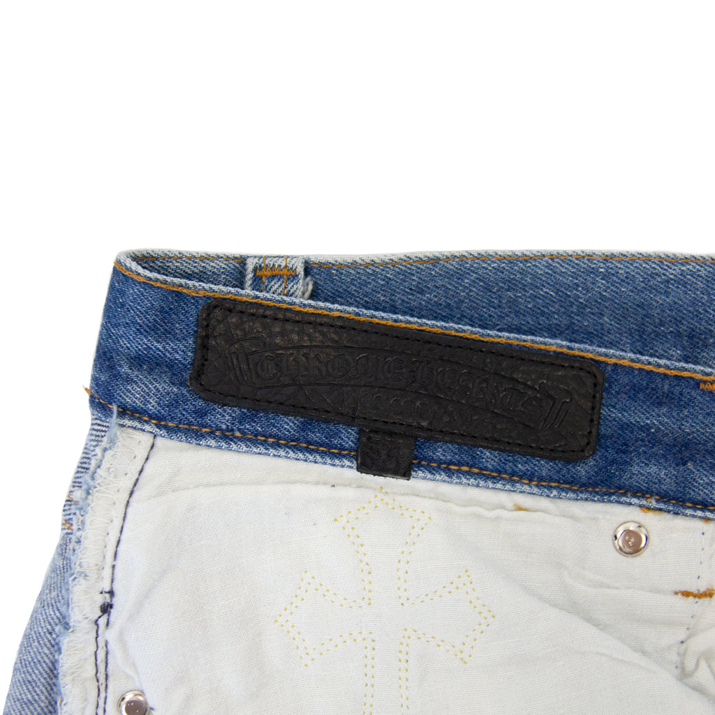 CHROME HEARTS 1/1 YELLOW PATCHWORK DENIM