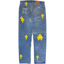 Load image into Gallery viewer, CHROME HEARTS 1/1 YELLOW PATCHWORK DENIM