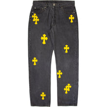 Load image into Gallery viewer, CHROME HEARTS 1/1 YELLOW PATCH DENIM