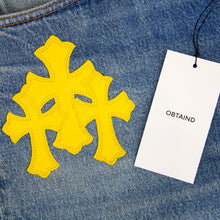 Load image into Gallery viewer, CHROME HEARTS 1/1 YELLOW PATCHWORK DENIM