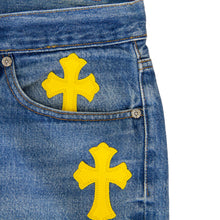 Load image into Gallery viewer, CHROME HEARTS 1/1 YELLOW PATCHWORK DENIM
