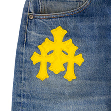 Load image into Gallery viewer, CHROME HEARTS 1/1 YELLOW PATCHWORK DENIM