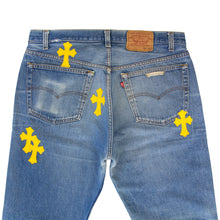 Load image into Gallery viewer, CHROME HEARTS 1/1 YELLOW PATCHWORK DENIM