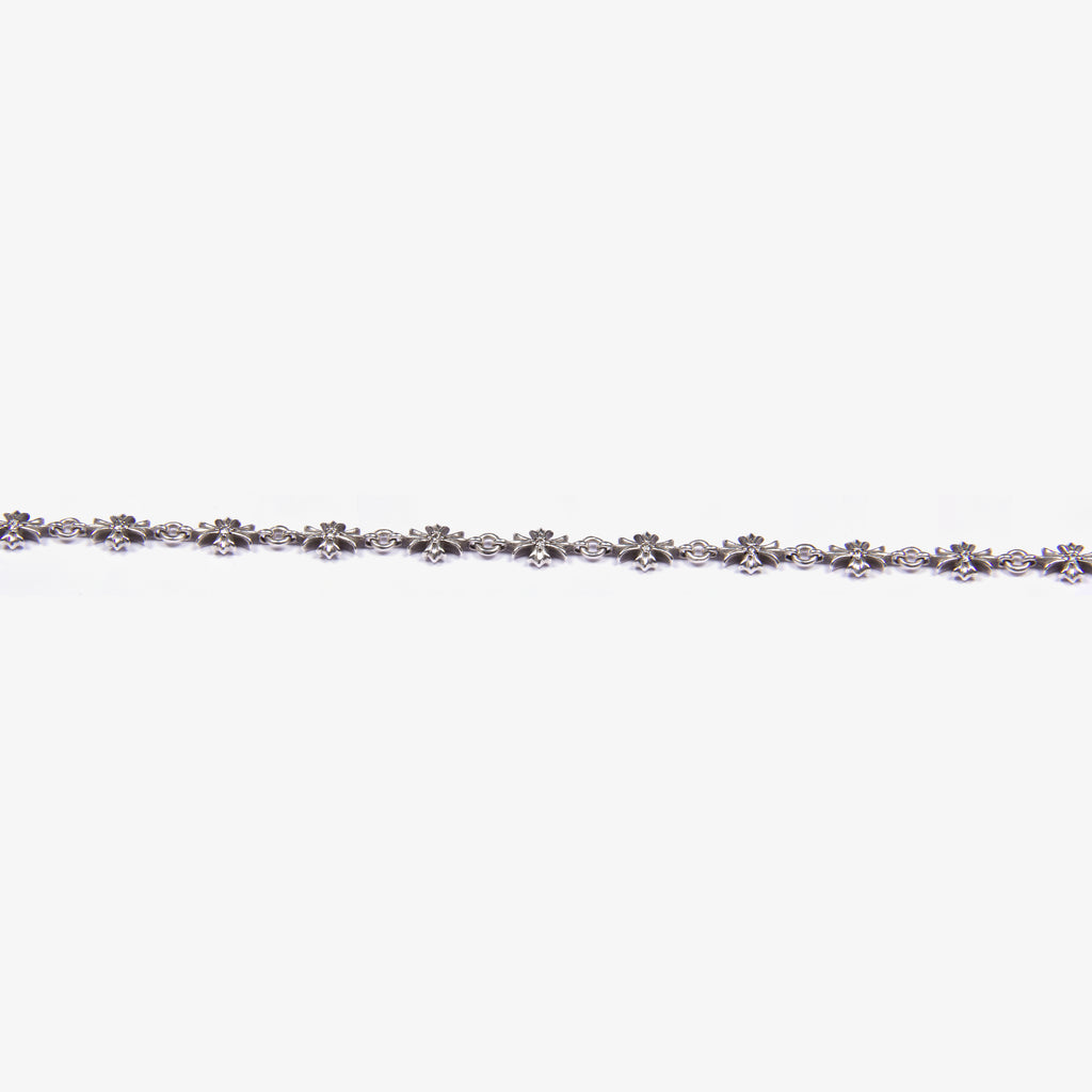 DIAMOND .925 TINY E BRACELET 7"