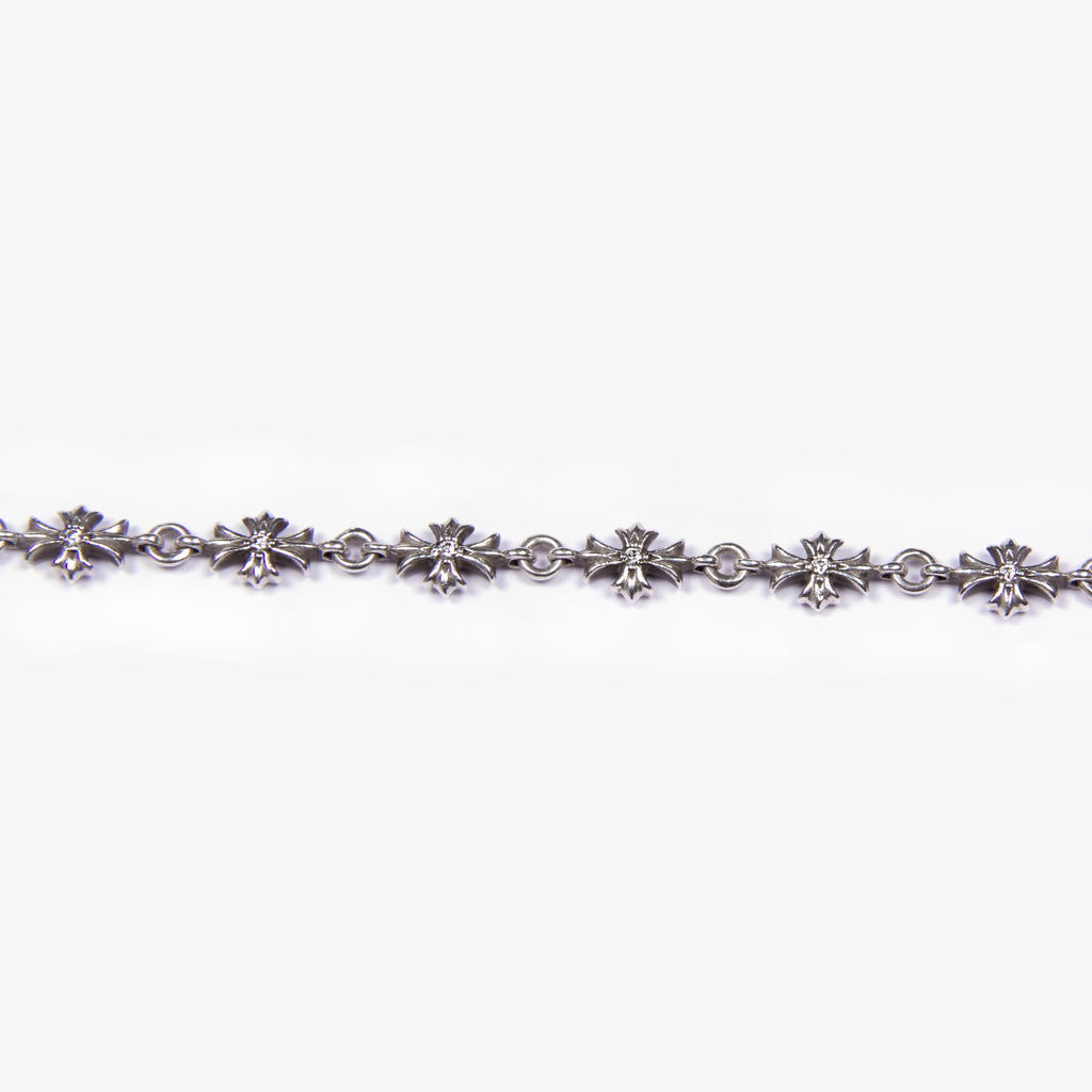 DIAMOND .925 TINY E BRACELET 7"