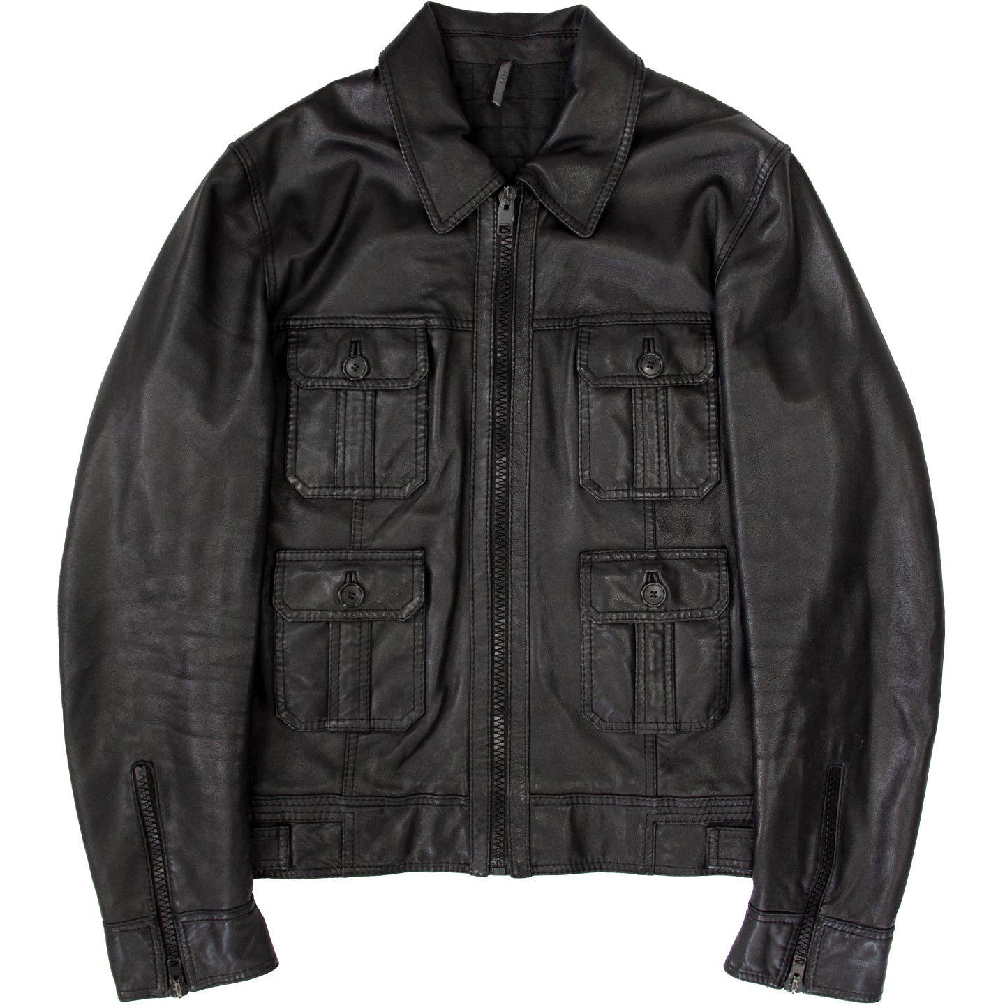 DIOR HOMME AW07 NAVIGATE LEATHER JACKET