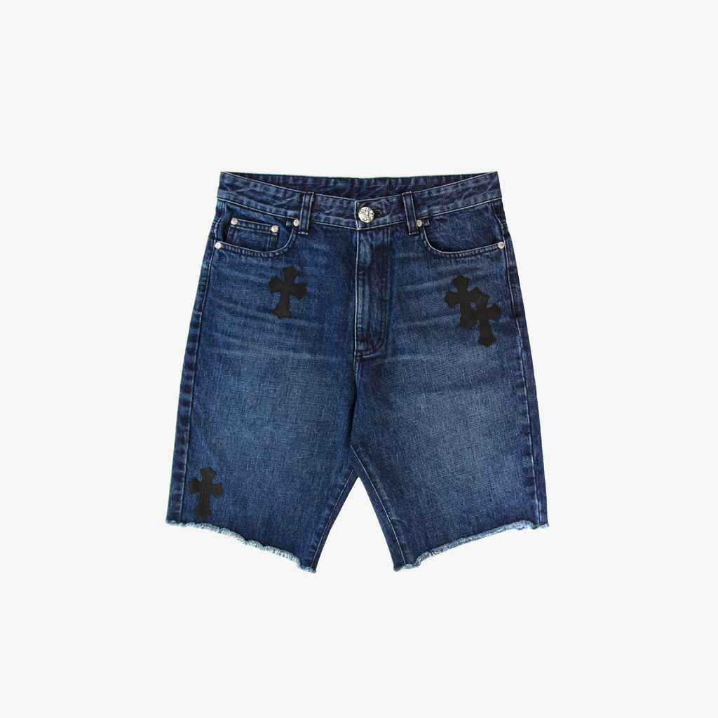 CHROME HEARTS PATCHWORK DENIM SHORT
