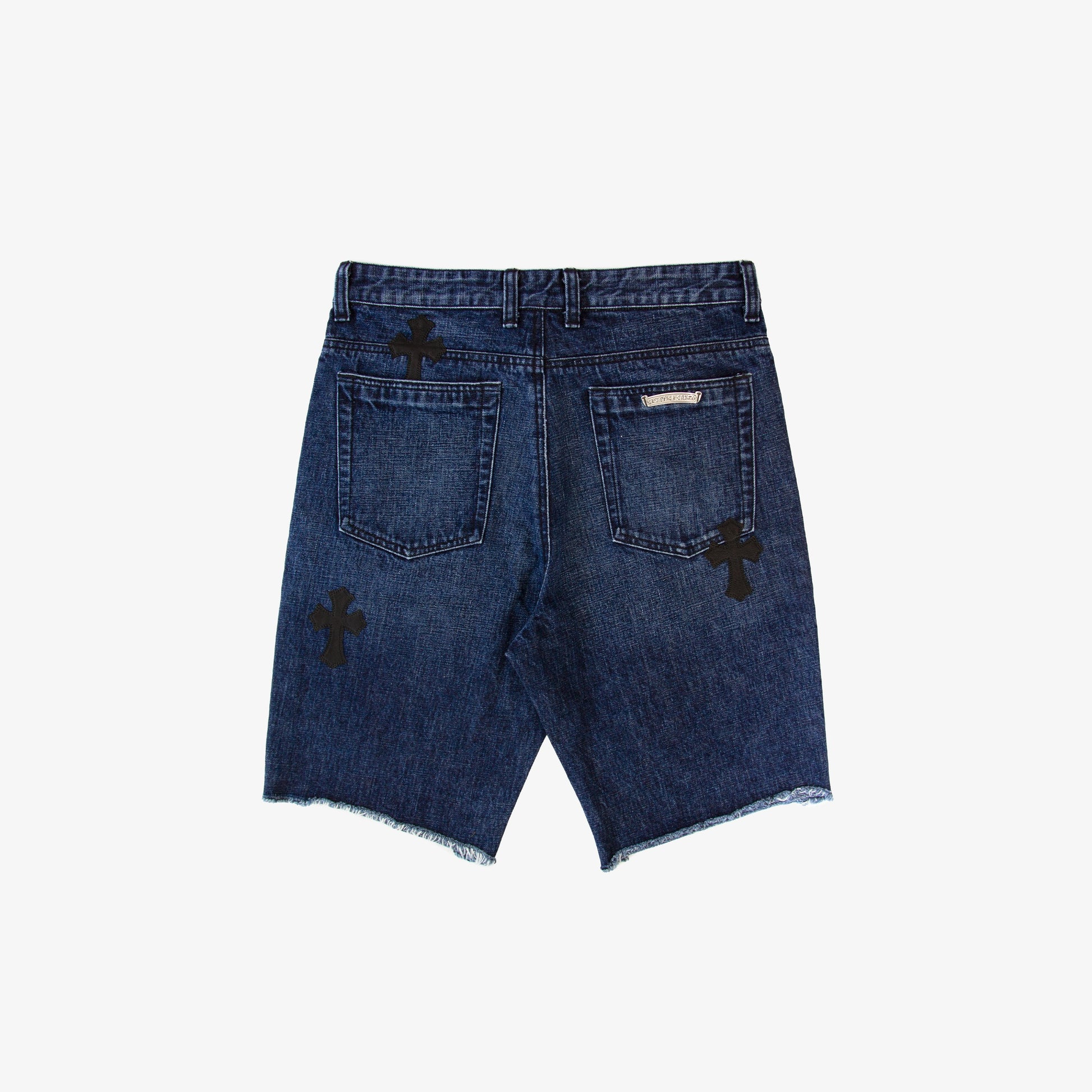 CHROME HEARTS PATCHWORK DENIM SHORT