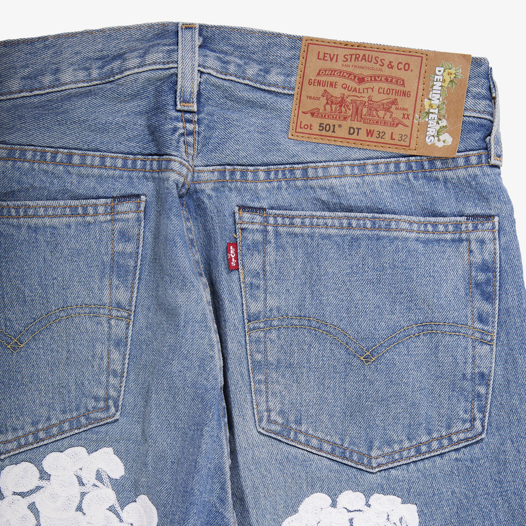 DENIM TEARS CHAIN STITCH COTTON WREATH DENIM