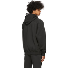 Load image into Gallery viewer, FEAR OF GOD ESSENTIALS BLACK LOGO HOODIE