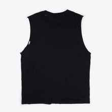 Load image into Gallery viewer, BLACK CLASSIC LOGO LOGO CUT OFF TEE