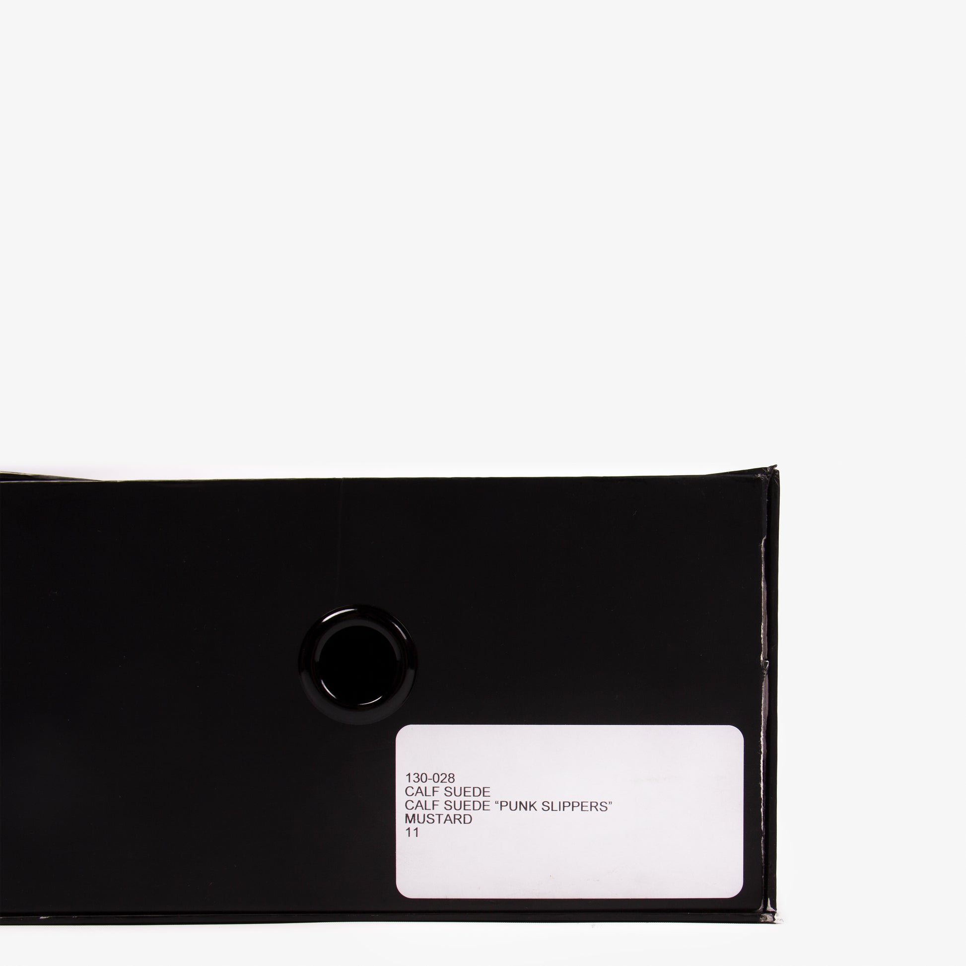 MUSTARD FUR LINED SUEDE PUNK SLIPPERS