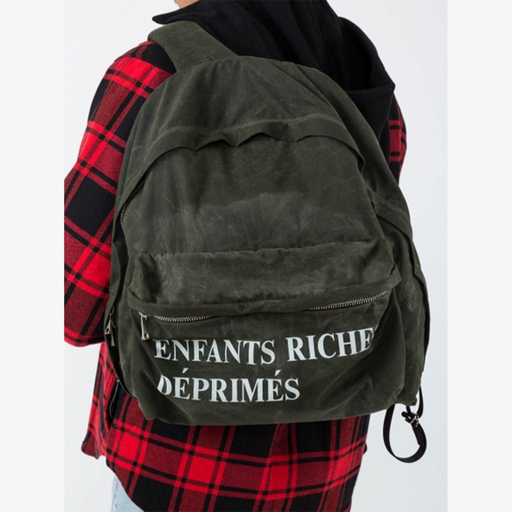 ENFANTS RICHES DÉPRIMÉS LOGO BACKPACK
