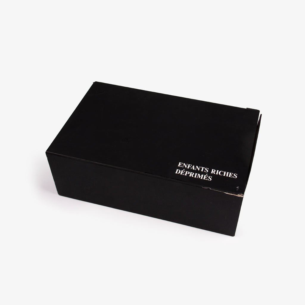 MUSTARD FUR LINED SUEDE PUNK SLIPPERS