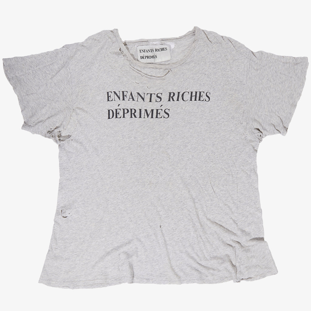 ENFANTS RICHES DÉPRIMÉS GREY LOGO TEE (OG)