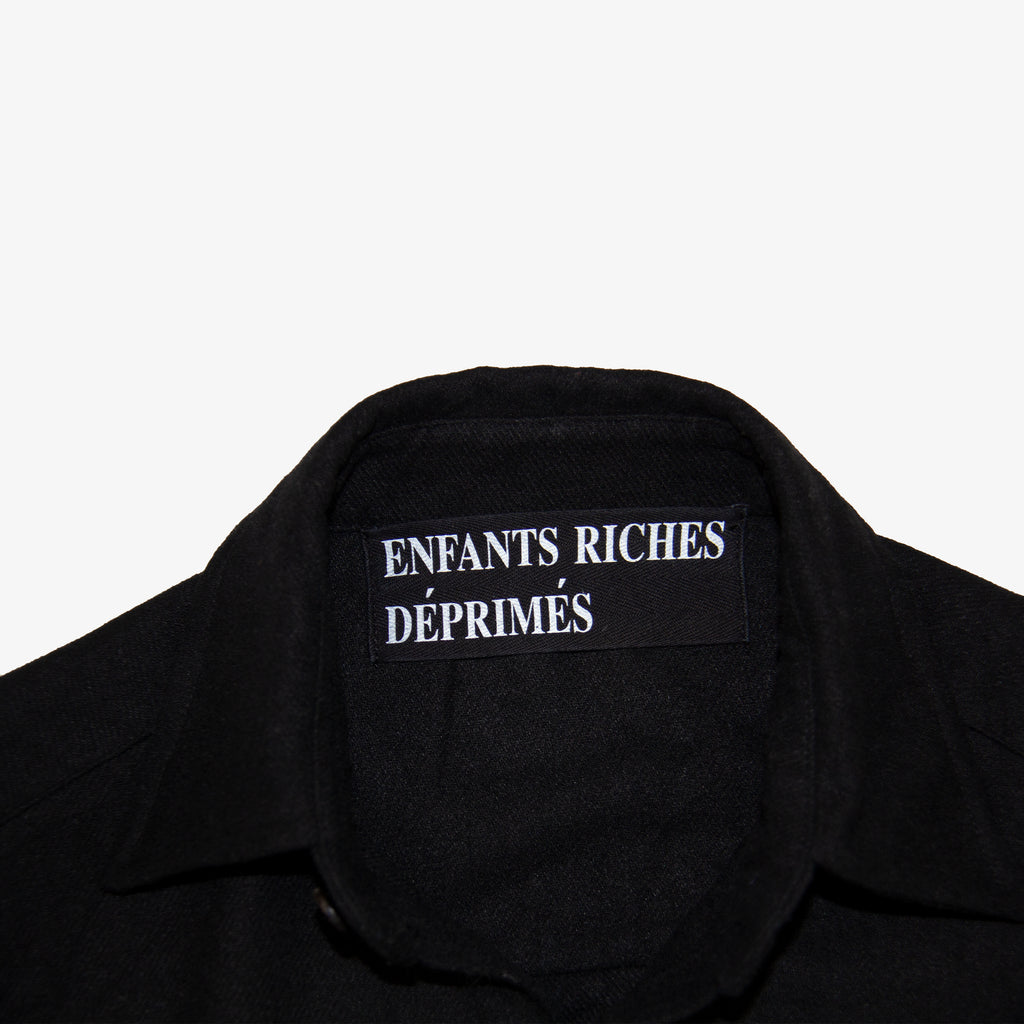 PROSTITUTE PATCH WOOL SHIRT