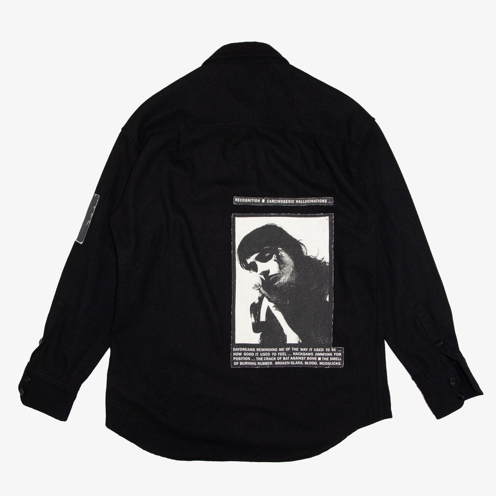 PROSTITUTE PATCH WOOL SHIRT