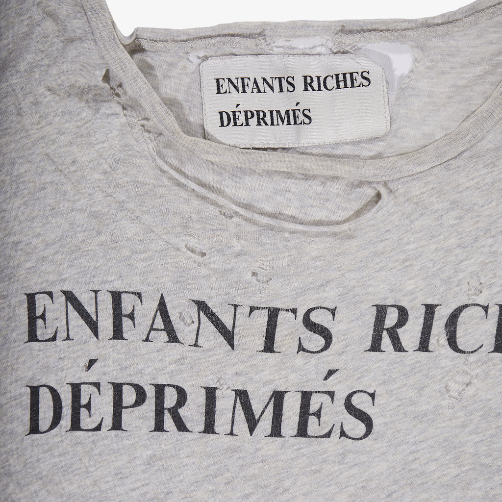 ENFANTS RICHES DÉPRIMÉS GREY LOGO TEE (OG)