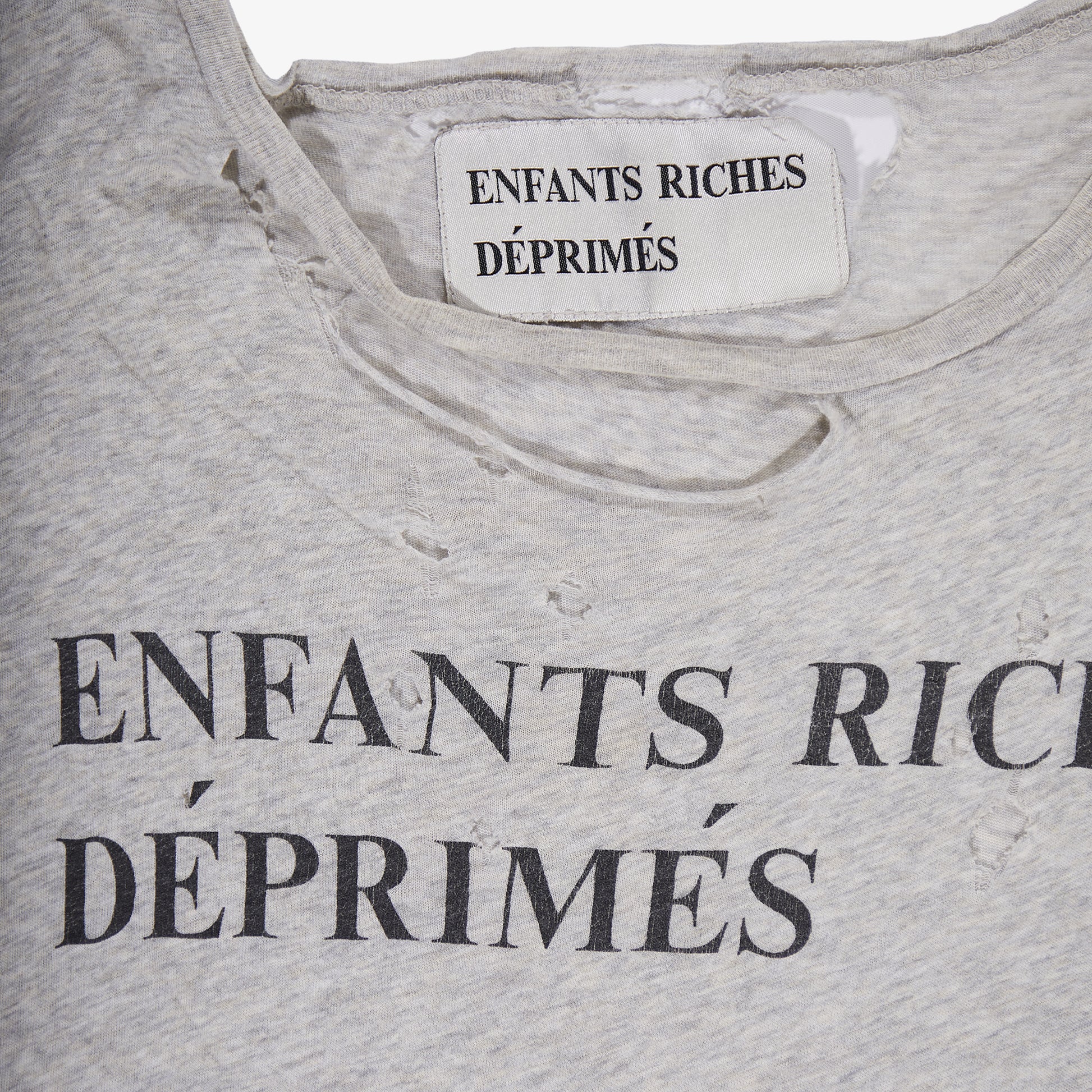 ENFANTS RICHES DÉPRIMÉS GREY LOGO TEE (OG)