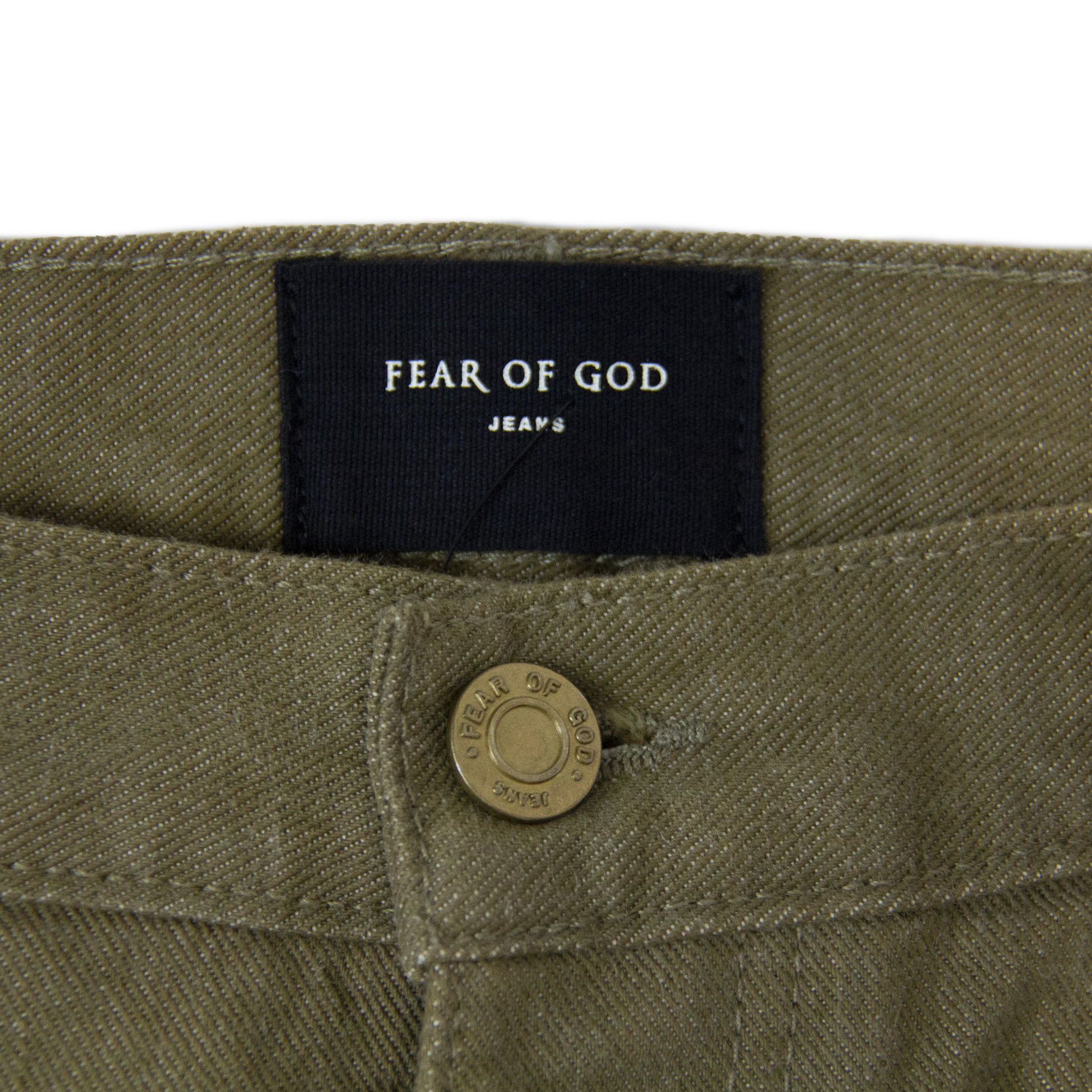 FEAR OF GOD Distressed Selvedge Denim Jeans Indigo Men's - Fifth