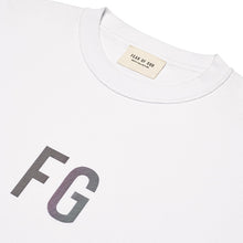 Load image into Gallery viewer, FEAR OF GOD 6TH COLLECTION IRIDESCENT FG LOGO TEE