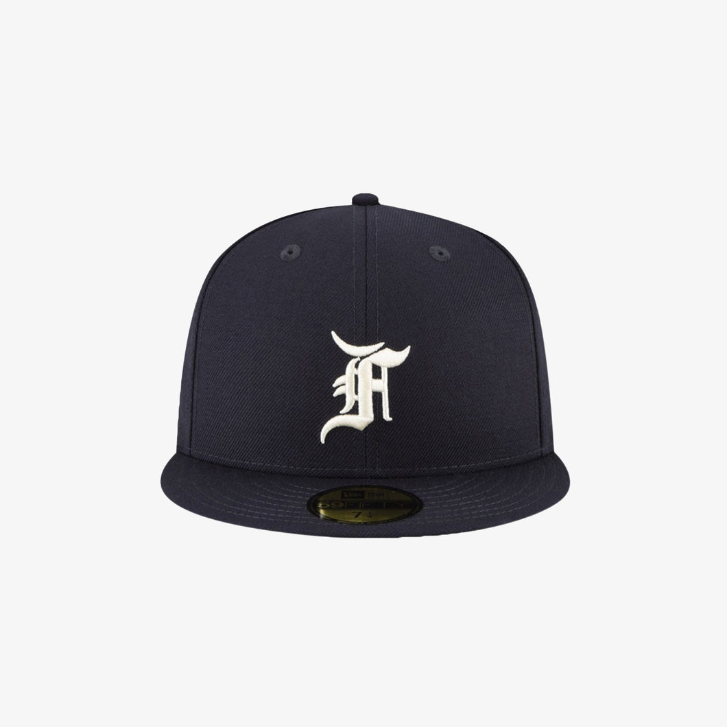 FEAR OF GOD ESSENTIALS NEW ERA FITTED NAVY