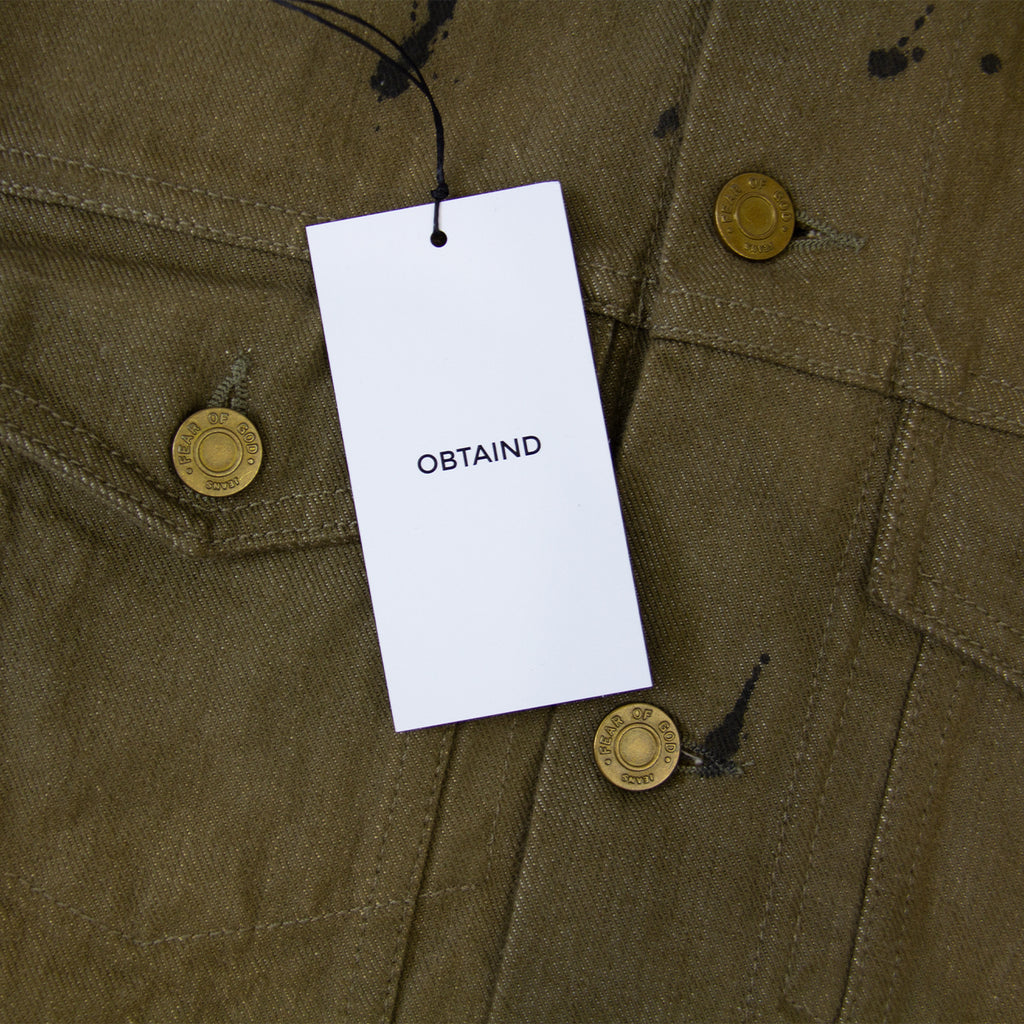FEAR OF GOD 5TH COLLECTION TREATED DENIM JACKET