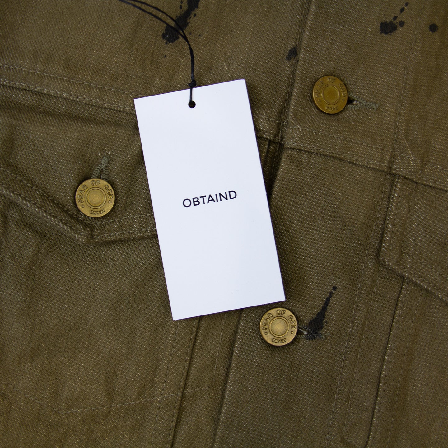 FEAR OF GOD 5TH COLLECTION TREATED DENIM JACKET