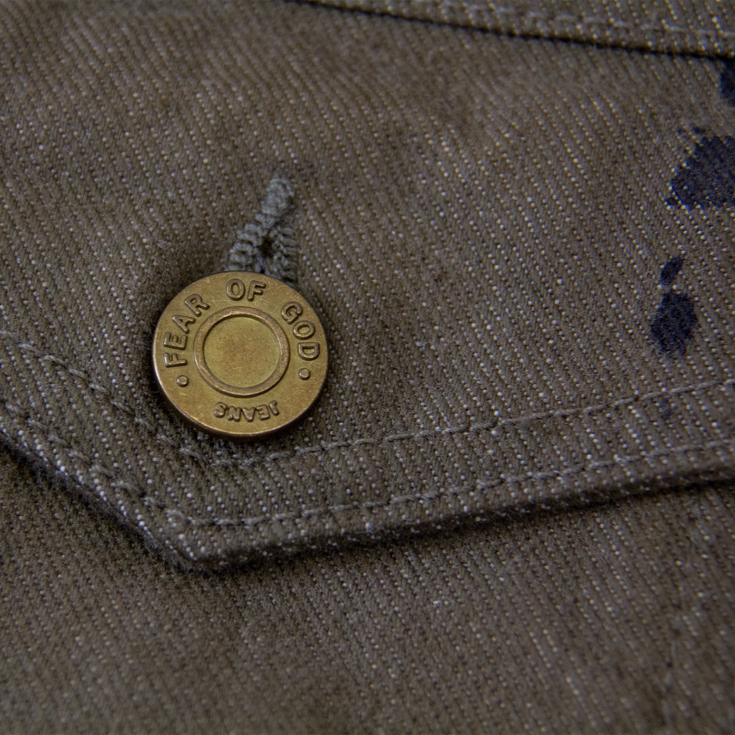 FEAR OF GOD 5TH COLLECTION TREATED DENIM JACKET