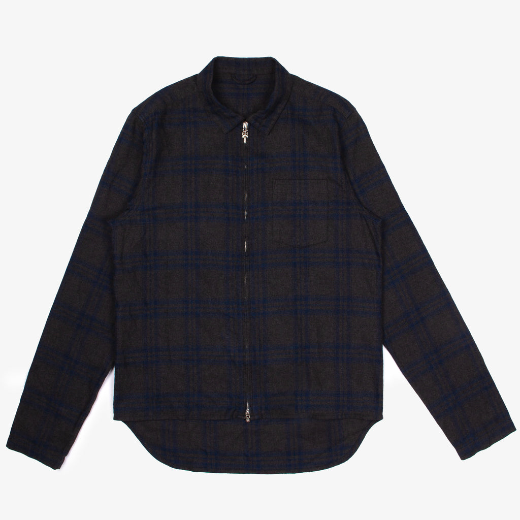 .925 HARDWARE ZIP UP FLANNEL