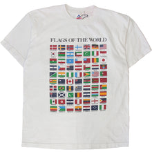 Load image into Gallery viewer, VINTAGE 1990s FLAGS OF THE WORLD TEE