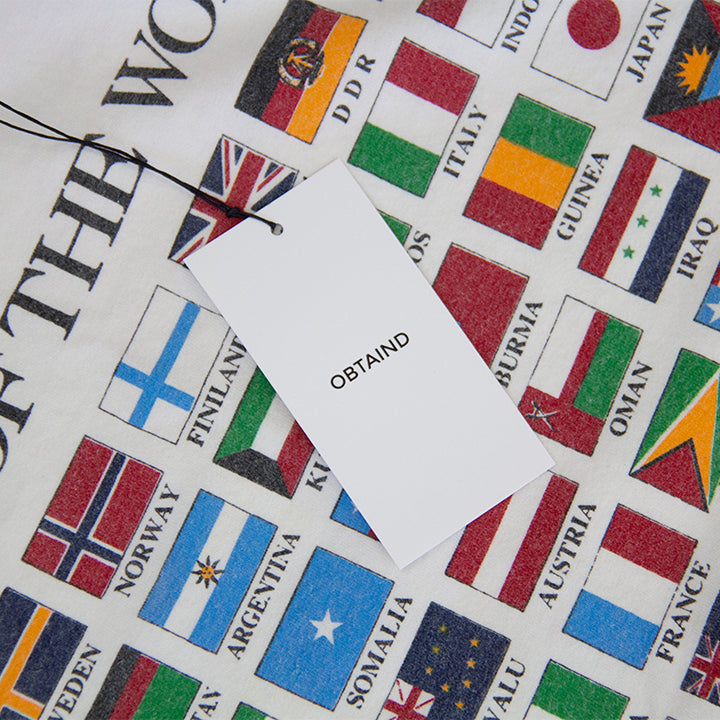 VINTAGE 1990s FLAGS OF THE WORLD TEE