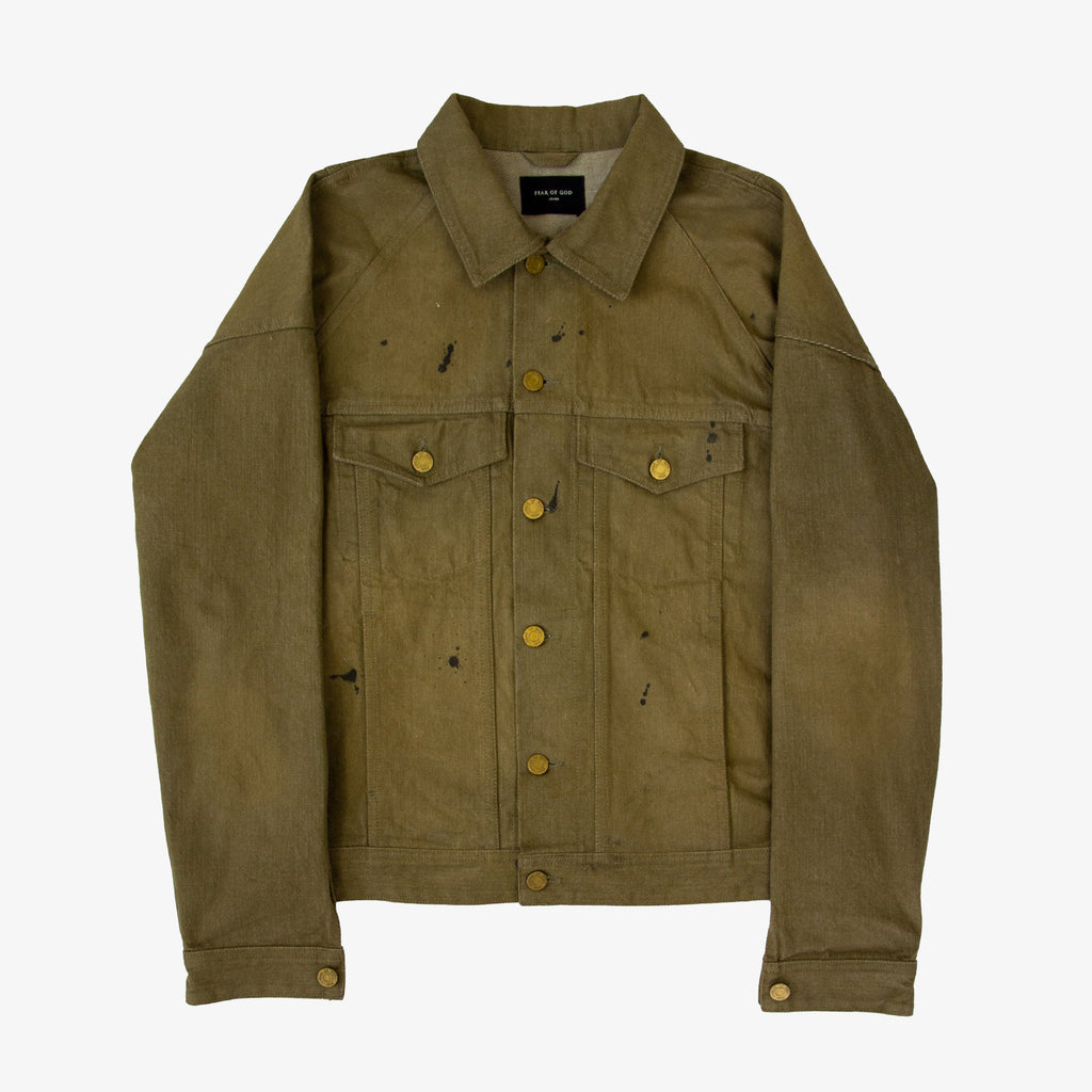 FEAR OF GOD 5TH COLLECTION TREATED DENIM JACKET