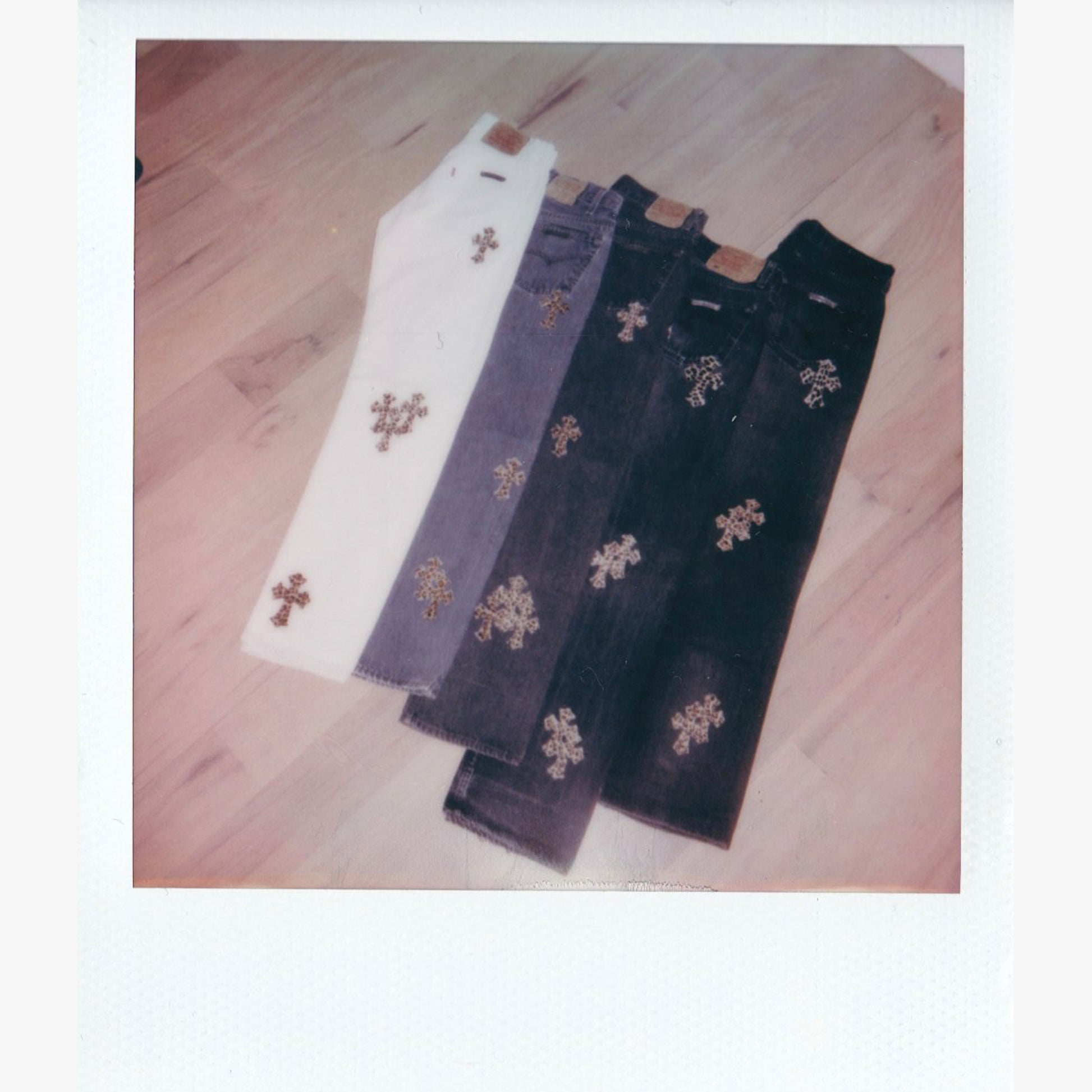 CHROME HEARTS LEOPARD PATCH DENIM