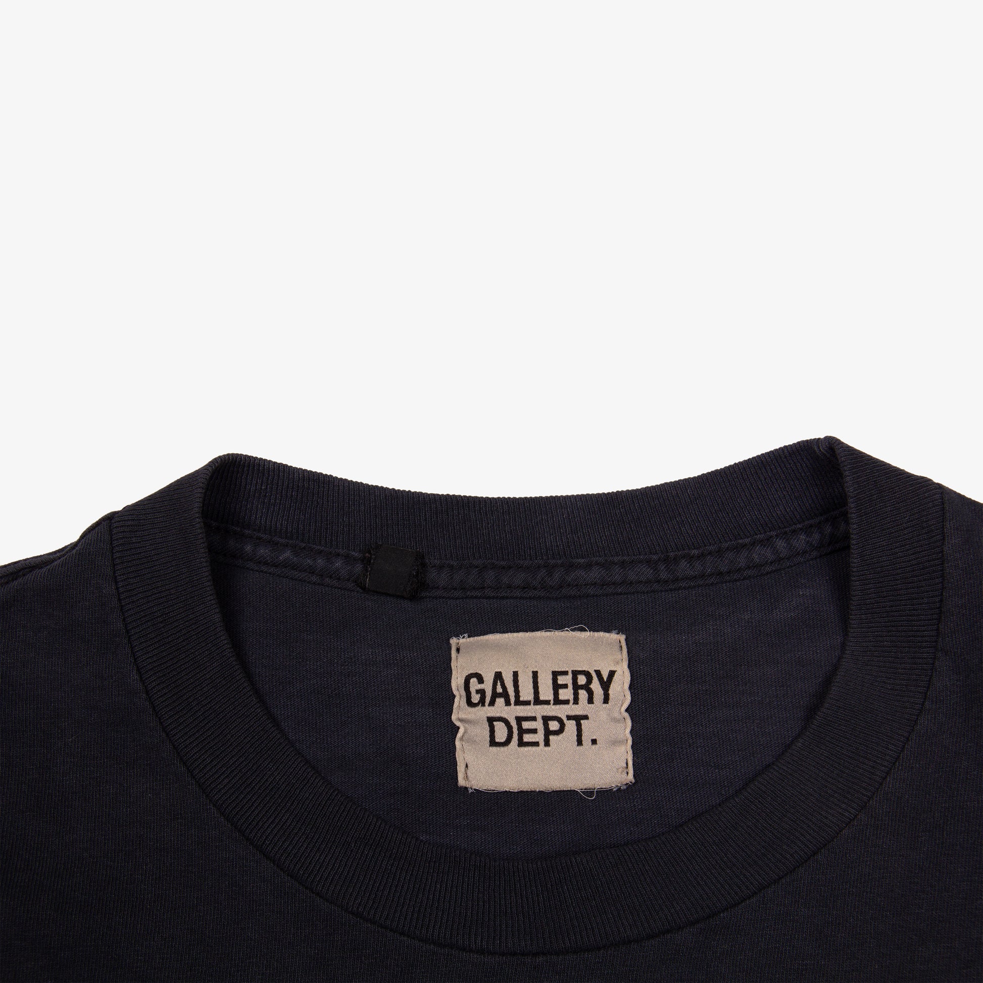 WASHED BLACK FRENCH LOGO TEE